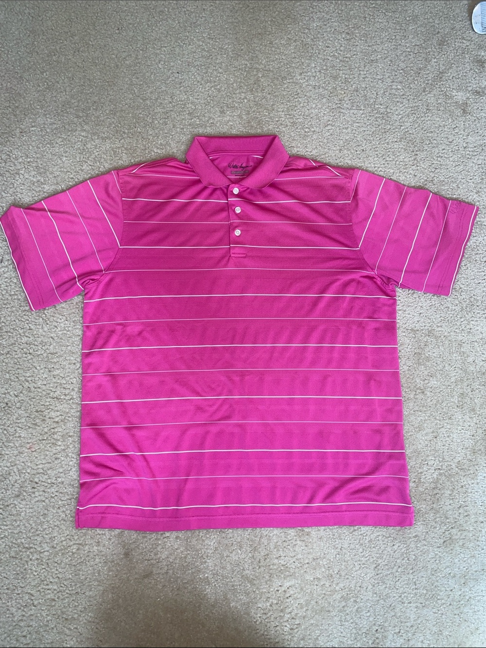 Men’s Pink Walter Hagen Polo Shirt